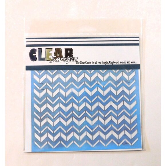 7 Mixed Craft Stencils Scrapbooking DIY Projects Geometric Shapes Dots Chevron - Picture 4 of 8